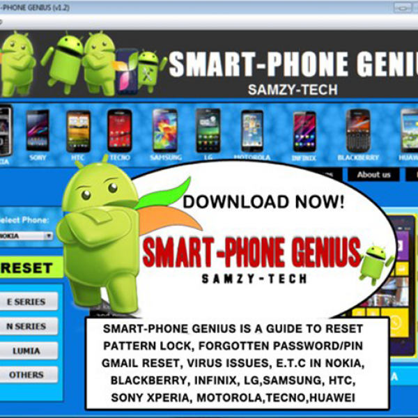 Smart-Phone Genius(PC VERSION) – SmartPhones Unlock & Reset Guide